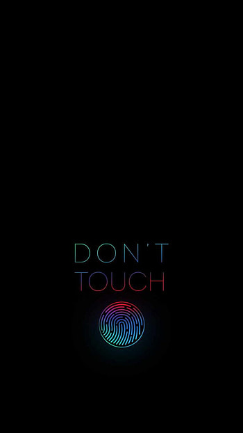 Dont-Touch--Wall, healt, black, me, touch, ı, wall, dont HD phone wallpaper