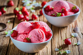 Fruit-infused gelato, Nutritious treat, Vibrant indulgence, Healthy dessert HD wallpaper
