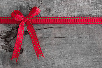 Beautiful..., wooden, wood, ribbon, red, bow HD wallpaper