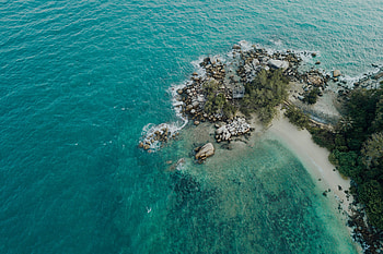 Beach, Nature, Sea, View From Above, Tropics, Island HD wallpaper