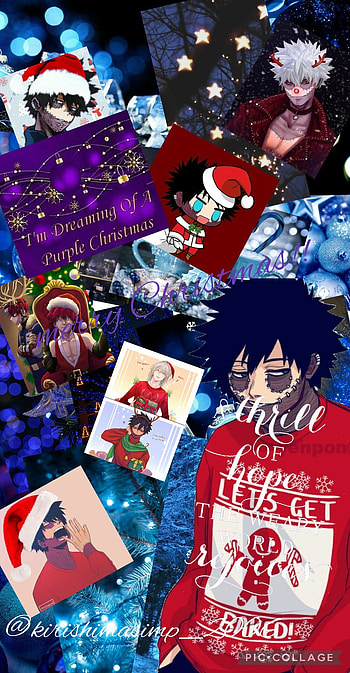 Day 6, electric blue, christmas aesthetics, league of villains, mha, dabi, bnha, cute, red, lov, japanese, touya todoroki, Christmas countdown: day 6, purple, positive quotes, anime HD phone wallpaper