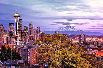 Seattle Skyline, Space Needle HD wallpaper