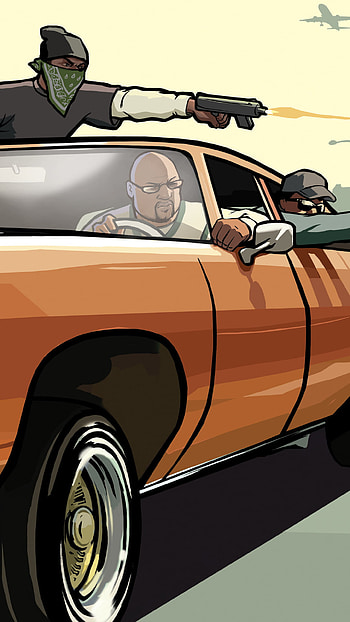 Grand Theft Auto: San Andreas, Key art masterpiece, Gaming , High-resolution visuals HD phone wallpaper