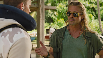 The Lost City, Brad Pitt, Jack Trainer, Persol sunglasses HD wallpaper