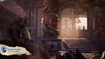 The Fire Temple Mortal Kombat 1, video game, Mortal kombat 1 HD wallpaper