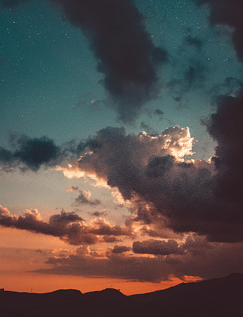 Nature, Sunset, Sky, Stars, Clouds, Porous HD phone wallpaper