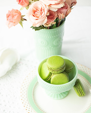 Flowers, Food, Roses, Cookies, Bouquet, Macaroons, Makaroons HD phone wallpaper