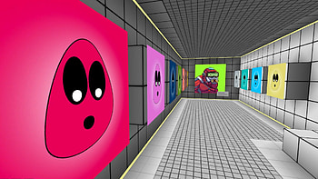 NFT gallery in Cryptovoxels, Munich HD wallpaper