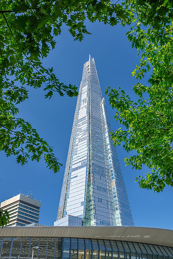 The Shard, London postcard, Landscape architecture, Building diagram HD phone wallpaper