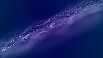 Waves, particle, blue, abstract HD wallpaper