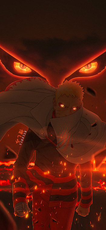 Naruto Uzumaki, kurama, kyubi, narutouzumaki, hokage, anime HD phone wallpaper