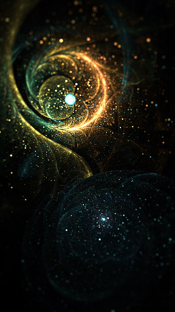 Abstract, Shine, Bright, Sparks, Brilliance, Fractal, Glow HD phone wallpaper