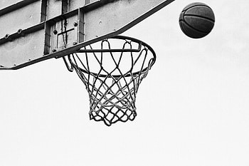 Sports, Basketball, Grid, Ring, Bw, Chb HD wallpaper