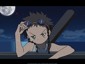 what u looking at?, anime, boy, moon, googles, badass HD wallpaper