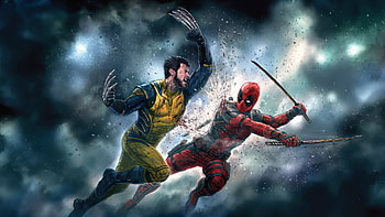 Deadpool And Wolverine Clash Of The Antiheroes, deadpool-and-wolverine, deadpool-3, wolverine, deadpool, superheroes, artwork, digital-art, artstation HD wallpaper