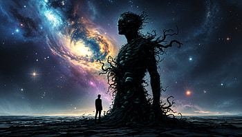 Embracing the Abyss: An Artistic Ultra of Humanity and Evil, artistic, humanity, evil, cosmic, surreal HD wallpaper