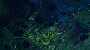 Green Blue Mixed Paint Stains Abstraction Abstract HD wallpaper