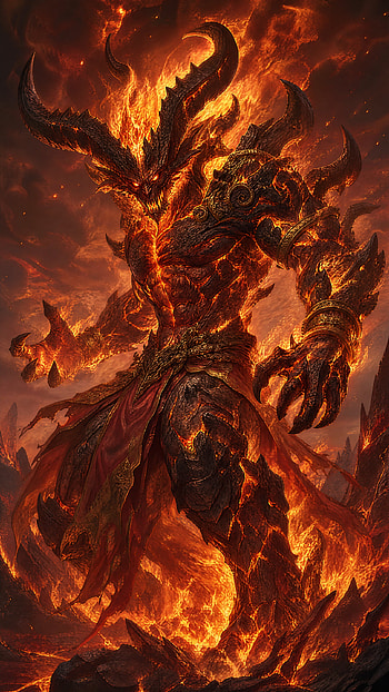 Ifrit Ascendant — Inferno , Demon, Fire, Lava HD phone wallpaper