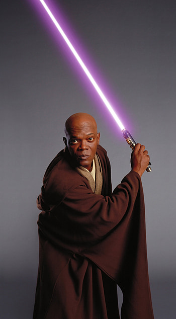 Star Wars lightsabers, Samuel L. Jackson, Video games, Mace Windu HD phone wallpaper