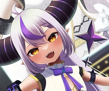 La+ Darknesss, hololive, La+ Darknesss (Virtual Youtuber), Anime, Virtual Youtuber HD wallpaper
