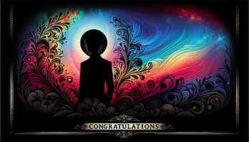 Vibrant Congratulations Celebration, congratulations, Abstract, colorful, silhouette HD wallpaper