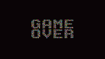 Retro Games Simple Background Space Invaders Typography Video Games . HD wallpaper