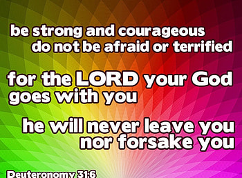 Deuteronomy 31:6, Lord, courageous, God, strong HD wallpaper