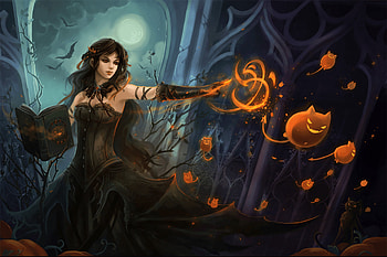Witch computer HD wallpaper