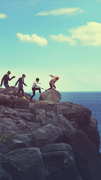 Bts Aesthetic, Jump, sea HD phone wallpaper