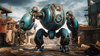 Stunning Ultra of a Futuristic Robot, robot, post apocalyptic, futuristic, technology, blue HD wallpaper