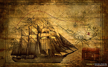 Pirate Ship And Background HD wallpaper