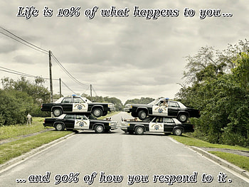 Life is..., words, life, quote, funny, police, sayings HD wallpaper