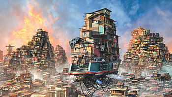 Slum Vovyage, artist, artwork, digital-art HD wallpaper
