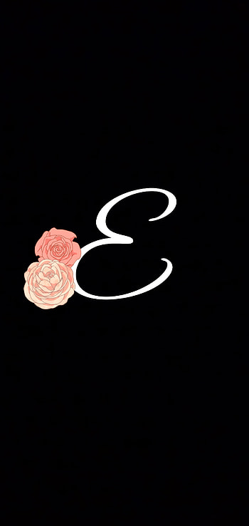 Letter E initial, flowers, letter_E HD phone wallpaper