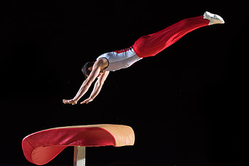 Explosive Gymnastics Vault HD wallpaper