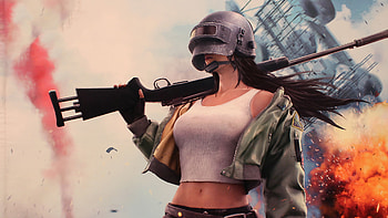 Pubg Helmet Girl , pubg, ps-games, playerunknowns-battlegrounds, 2019-games, games HD wallpaper