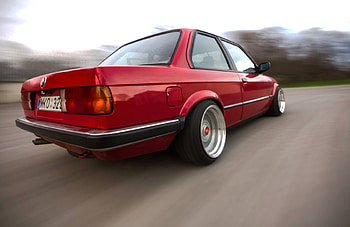 BMW E30 Old Sport Car, bmw-e30, cars, red HD wallpaper