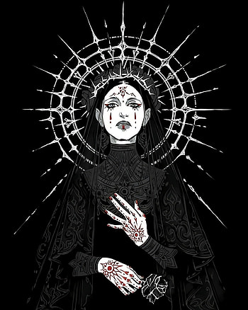 Tinieblas Profanas, arte-oscuro, lagrima, -bruja, arte HD phone wallpaper