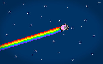Nyan Cat flying HD wallpaper