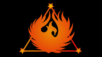PHOENIX, logo, bird, fantasy, phoenix HD wallpaper