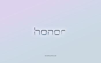 HONOR logo, cut out 3d text, white background, HONOR 3d logo, HONOR emblem, HONOR, embossed logo, HONOR 3d emblem HD wallpaper