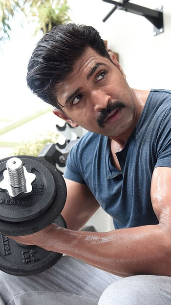 Arun Vijay, Gym, muscle HD phone wallpaper