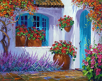stunning floral paint, summer, painting, floral, paint, flowers HD wallpaper