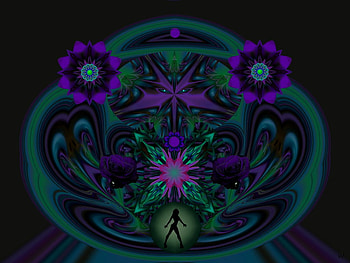 Purple Infusion, eye candy, abstract, 3d, fractal, collage HD wallpaper