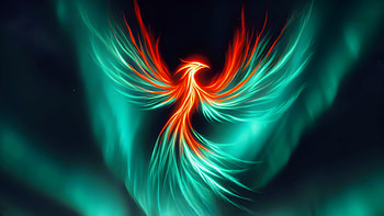 Phoenix in the sky, phoenix, Animal, aurora borealis HD wallpaper