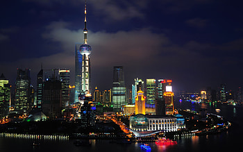 Shanghai night , Travel HD wallpaper