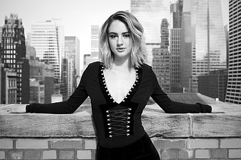 Grace Van Patten, grace-van-patten, celebrities, girls, monochrome, black-and-white HD wallpaper