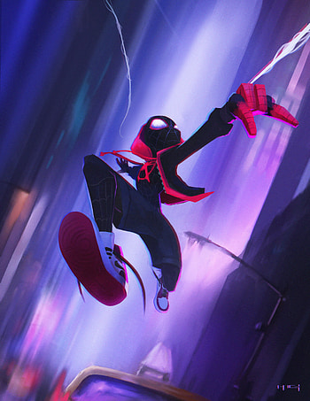 Spiderverse Fan Art, spiderman-into-the-spider-verse, superheroes, artwork, artist, digital-art, artstation HD phone wallpaper