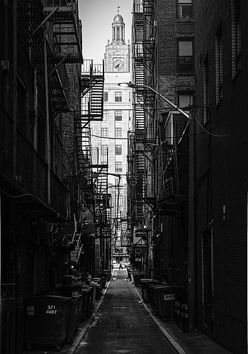 Cities, Architecture, Usa, City, Building, Bw, Chb, United States, Boston, Lane HD phone wallpaper
