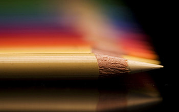 Macro, Blur, Smooth, Colored Pencils, Spearhead, Prick, Colour Pencils HD wallpaper